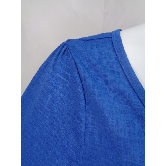 LuLaRoe Textured Blue Nicole Dress Plus Size 2XL New - Picture 5 of 9